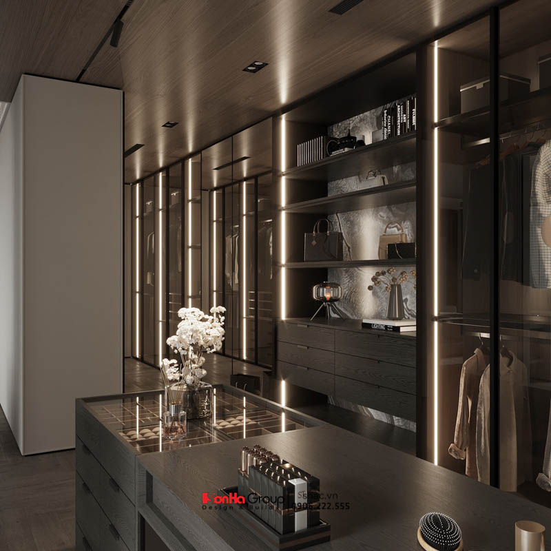 Thiết kế nội thất căn hộ Sky Villa Diamond Crown Hải Phòng - Đẳng cấp biệt thự trên không 34