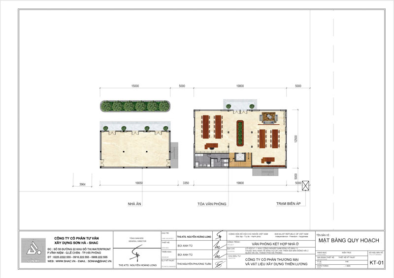 Thiết kế tòa nhà văn phòng kết hợp nhà ở – Sự kết hợp hoàn hảo giữa công năng và thẩm mỹ 1 Mặt bàng quy hoạch khu đất