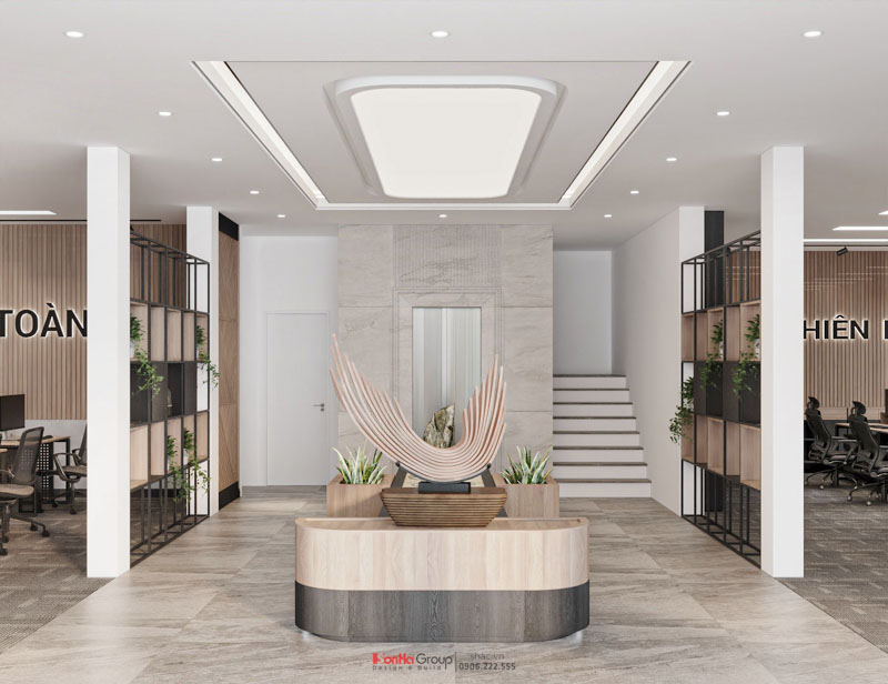 Thiết kế tòa nhà văn phòng kết hợp nhà ở – Sự kết hợp hoàn hảo giữa công năng và thẩm mỹ 105 Thang máy và sảnh chính