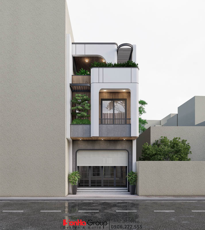 Gợi ý mẫu thiết kế nhà ống 5x20 hiện đại kết hợp kinh doanh và sinh sống