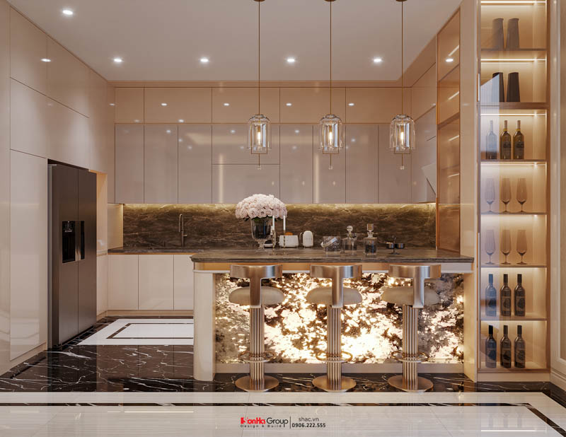 Thiết kế biệt thự Tân Cổ Điển 4 tầng - Kiệt tác kiến trúc đầy mê hoặc giữa lòng thành phố Cảng 30