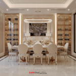 Thiết kế biệt thự Tân Cổ Điển 4 tầng - Kiệt tác kiến trúc đầy mê hoặc giữa lòng thành phố Cảng 97