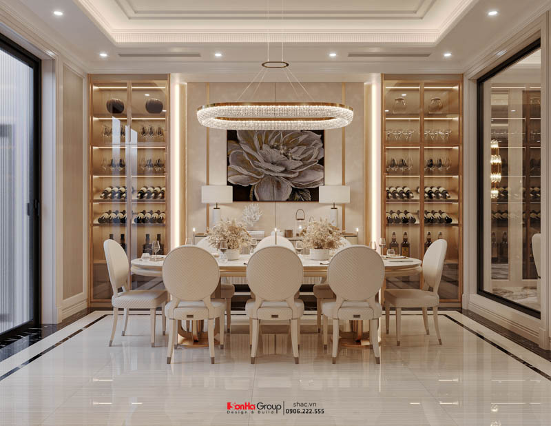 Thiết kế biệt thự Tân Cổ Điển 4 tầng - Kiệt tác kiến trúc đầy mê hoặc giữa lòng thành phố Cảng 31