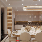 Thiết kế biệt thự Tân Cổ Điển 4 tầng - Kiệt tác kiến trúc đầy mê hoặc giữa lòng thành phố Cảng 98