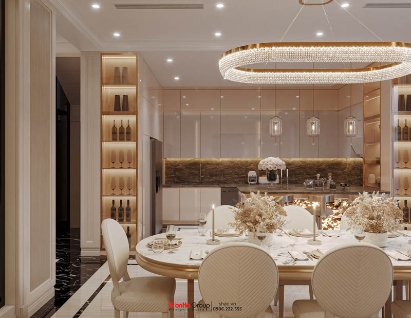 Thiết kế biệt thự Tân Cổ Điển 4 tầng - Kiệt tác kiến trúc đầy mê hoặc giữa lòng thành phố Cảng 32