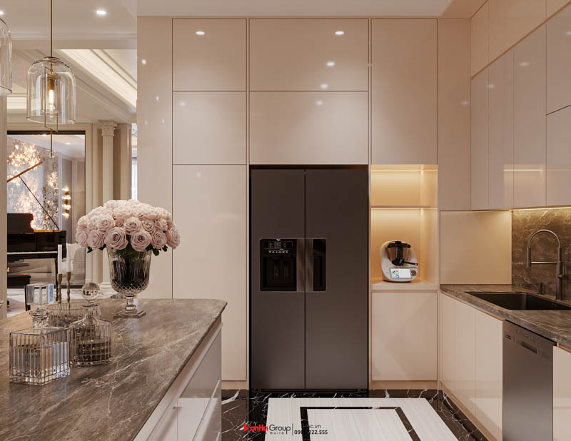 Thiết kế biệt thự Tân Cổ Điển 4 tầng - Kiệt tác kiến trúc đầy mê hoặc giữa lòng thành phố Cảng 23