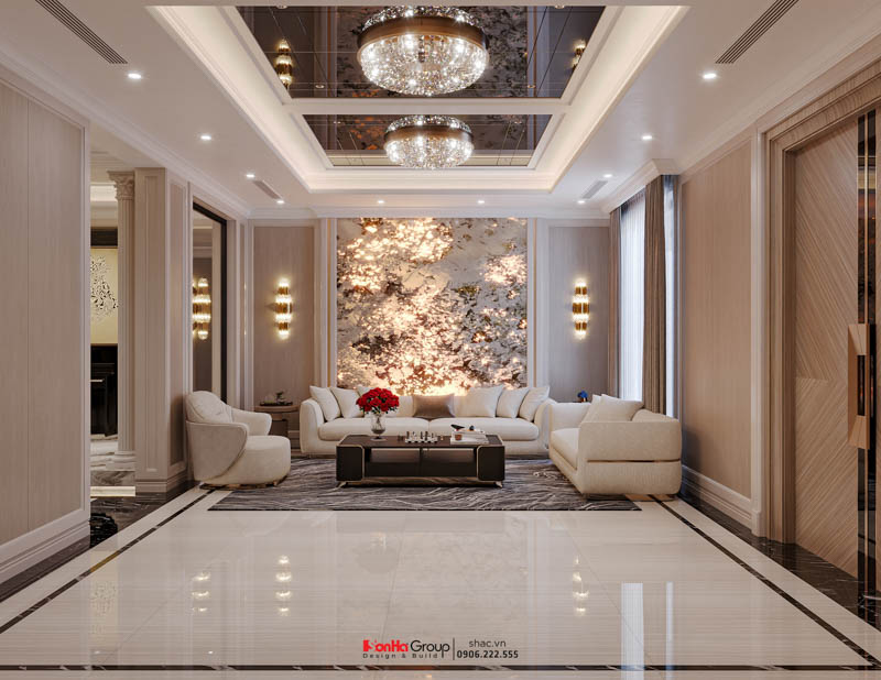 Thiết kế biệt thự Tân Cổ Điển 4 tầng - Kiệt tác kiến trúc đầy mê hoặc giữa lòng thành phố Cảng 24