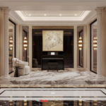 Thiết kế biệt thự Tân Cổ Điển 4 tầng - Kiệt tác kiến trúc đầy mê hoặc giữa lòng thành phố Cảng 94