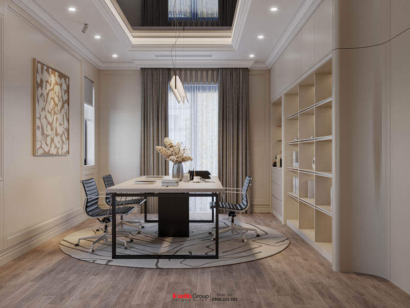 Thiết kế biệt thự Tân Cổ Điển 4 tầng - Kiệt tác kiến trúc đầy mê hoặc giữa lòng thành phố Cảng 177 Thiết kế biệt thự Tân Cổ Điển 4 tầng - Kiệt tác kiến trúc đầy mê hoặc giữa lòng thành phố Cảng 133