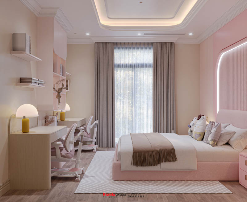 Thiết kế biệt thự Tân Cổ Điển 4 tầng - Kiệt tác kiến trúc đầy mê hoặc giữa lòng thành phố Cảng 39