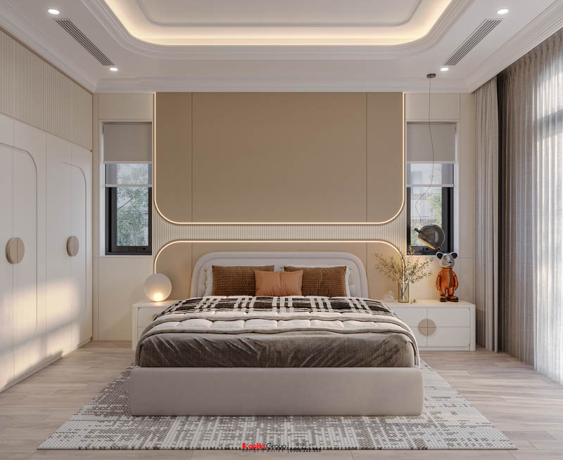 Thiết kế biệt thự Tân Cổ Điển 4 tầng - Kiệt tác kiến trúc đầy mê hoặc giữa lòng thành phố Cảng 167 Nội thất phòng ngủ con trai