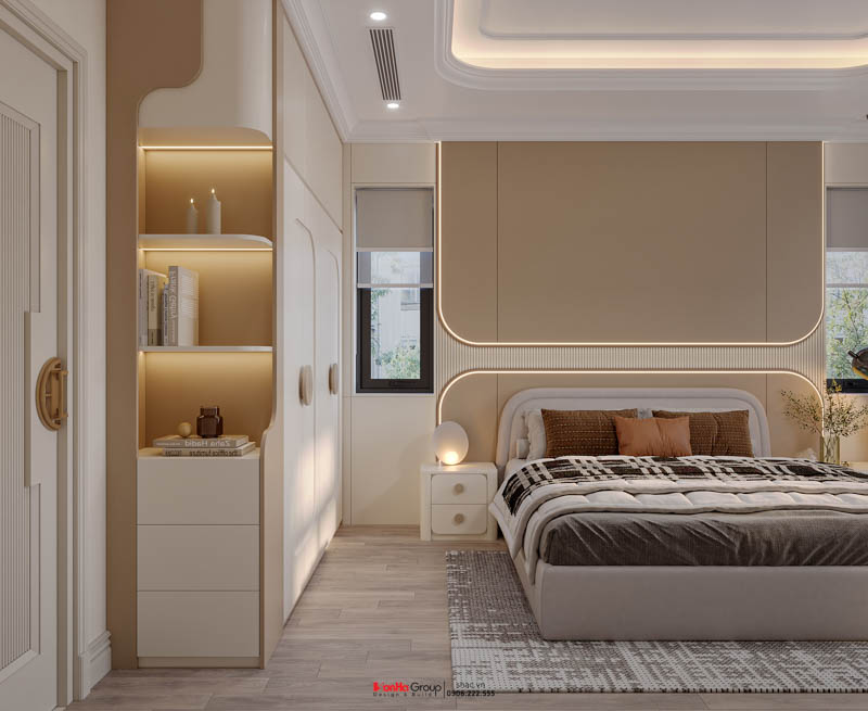 Thiết kế biệt thự Tân Cổ Điển 4 tầng - Kiệt tác kiến trúc đầy mê hoặc giữa lòng thành phố Cảng 49