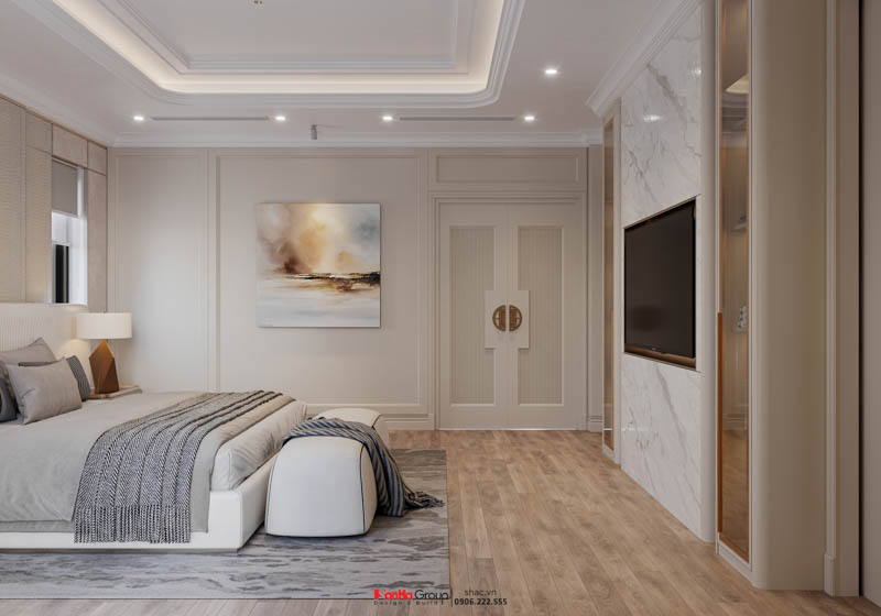 Thiết kế biệt thự Tân Cổ Điển 4 tầng - Kiệt tác kiến trúc đầy mê hoặc giữa lòng thành phố Cảng 54