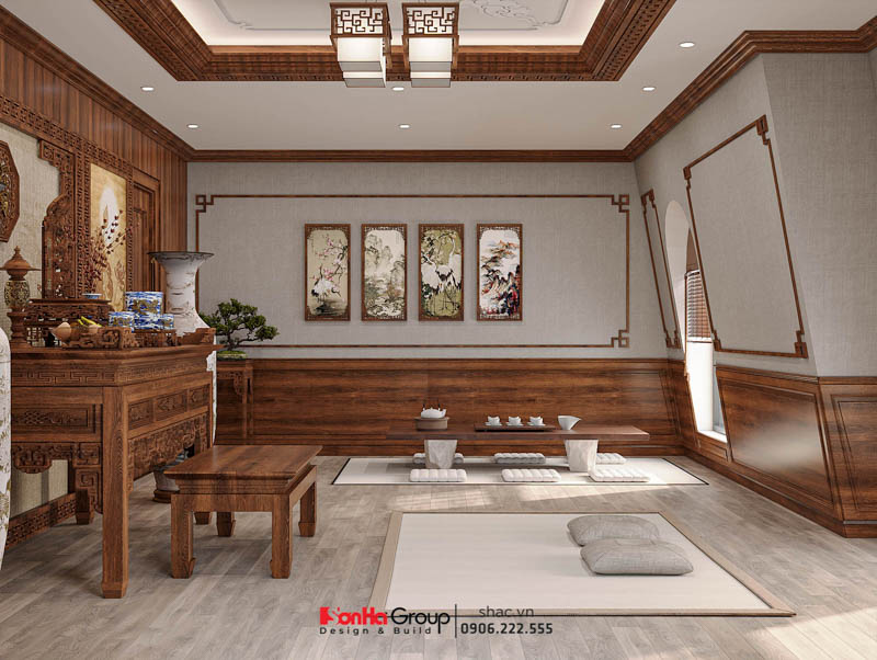 Thiết kế biệt thự Tân Cổ Điển 4 tầng - Kiệt tác kiến trúc đầy mê hoặc giữa lòng thành phố Cảng 180 Phòng thờ không chỉ là nơi tưởng nhớ tổ tiên mà còn là điểm kết nối tâm linh