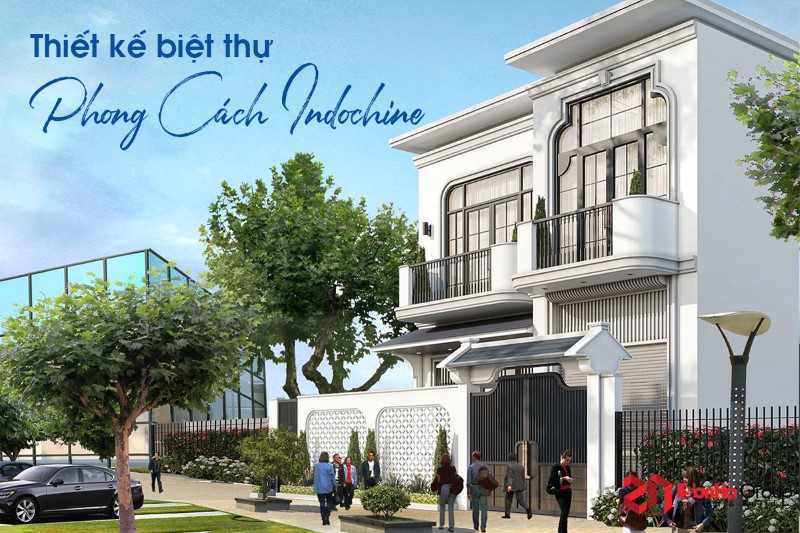 Thiết kế biệt thự phong cách Indochine tại Hải Phòng