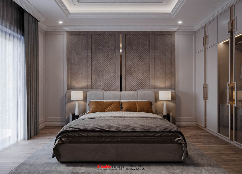 Giải pháp tối ưu chi phí đầu tư trong thiết kế kiến trúc hiệu quả 8 Tấm ốp đầu giường vừa cách âm vừa có tác dụng trang trí cho căn phòng thêm ấm áp