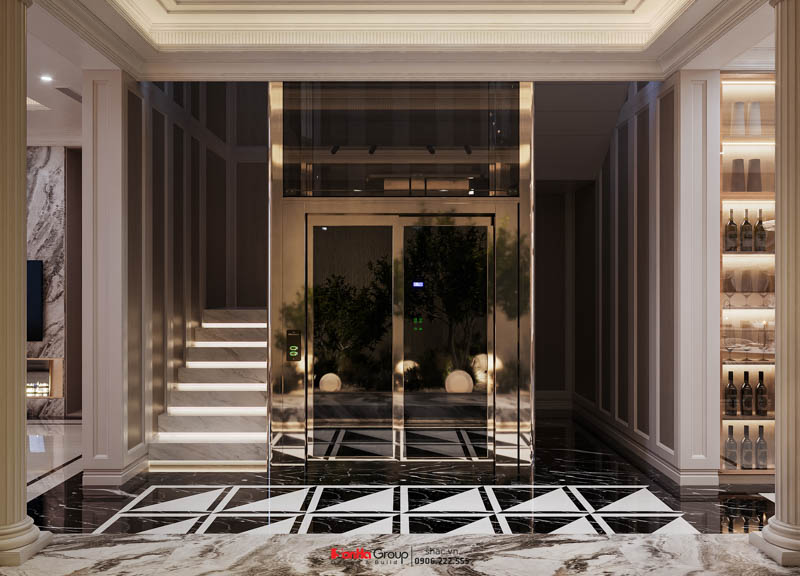 Thiết kế biệt thự Tân Cổ Điển 4 tầng - Kiệt tác kiến trúc đầy mê hoặc giữa lòng thành phố Cảng 17