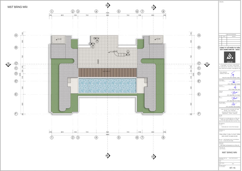 Thiết kế khách sạn Labala Hotel: Biểu tượng kiến trúc Địa Trung Hải kết hợp Tân Cổ Điển tại Hà Nam 38 Thiết kế khách sạn Labala Hotel - Mặt bằng tầng mái