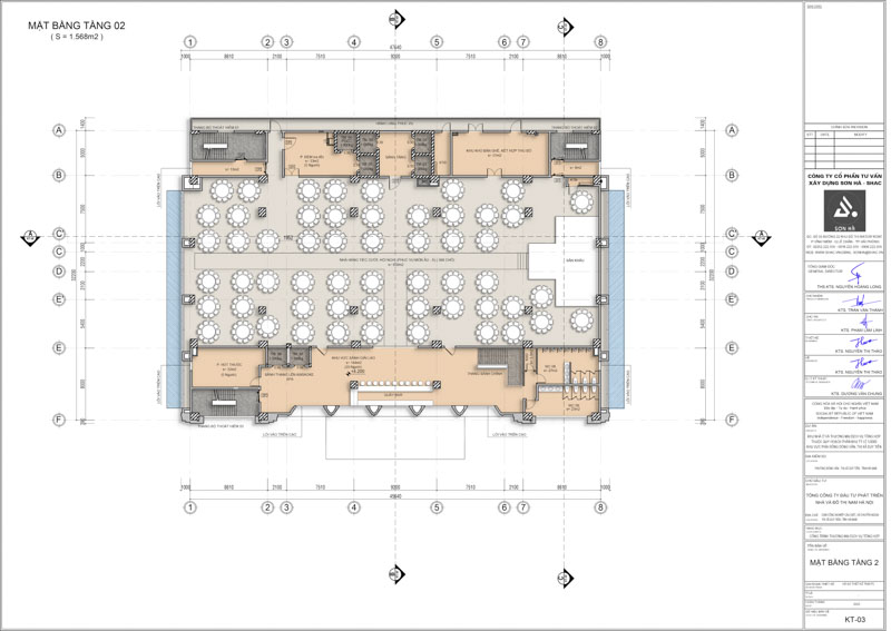 Thiết kế khách sạn Labala Hotel: Biểu tượng kiến trúc Địa Trung Hải kết hợp Tân Cổ Điển tại Hà Nam 33 Thiết kế khách sạn Labala Hotel - Mặt bằng tầng 2