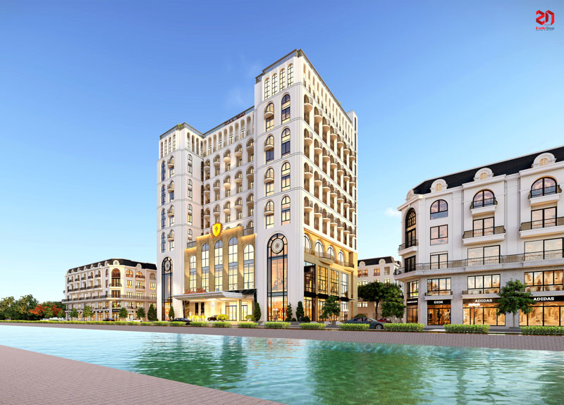 Thiết kế khách sạn Labala Hotel: Biểu tượng kiến trúc Địa Trung Hải kết hợp Tân Cổ Điển tại Hà Nam