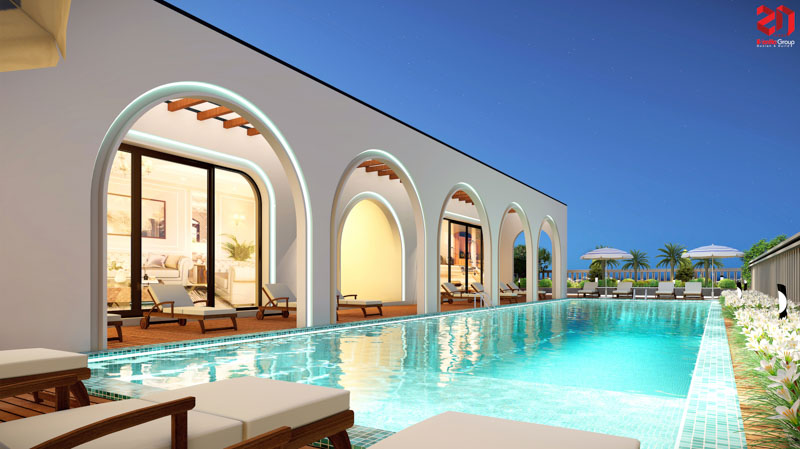 Thiết kế khách sạn Labala Hotel: Biểu tượng kiến trúc Địa Trung Hải kết hợp Tân Cổ Điển tại Hà Nam