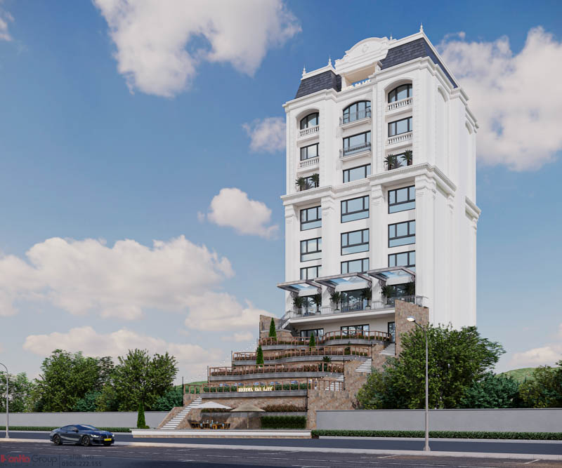 Thiết Kế Khách Sạn Mini Phong Cách Tân Cổ Điển Trên Sườn Đồi Đà Lạt 3