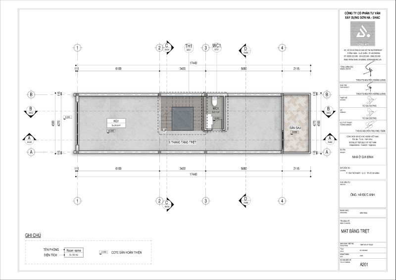 Thiết kế nhà ống 3 tầng 4x15 hiện đại tại TP.HCM: Không gian sống tối ưu cho thế hệ mới 5
