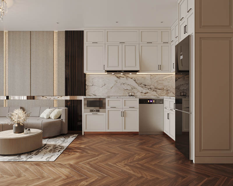 Không tốn nhiều chi phí, vẫn có nội thất chung cư đẹp như mơ – Bí quyết nằm ở đây! 35 Thiết kế nội thất bếp chung cư