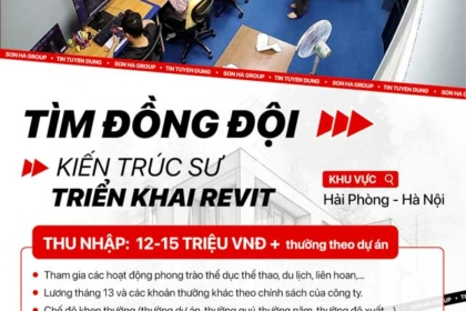 Sơn Hà Group tuyển dụng kiến trúc sư triển khai Revit tại Hà Nội - Hải Phòng tháng 06/2025