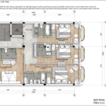 Mặt bằng tầng 3-4-5