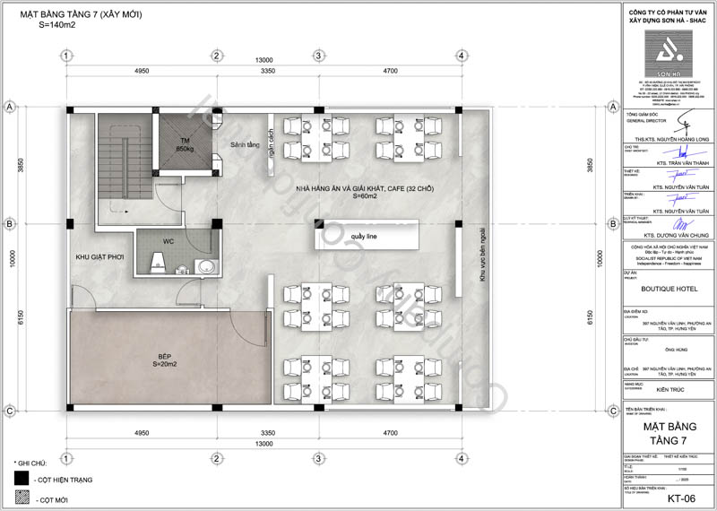 Mặt bằng tầng 7