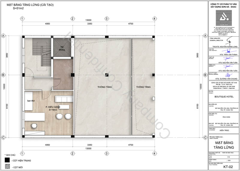 Mặt bằng tầng lửng