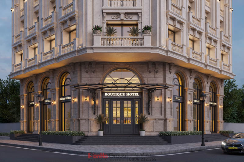 Thiết Kế Khách Sạn Tân Cổ Điển – Tuyệt Tác Lô Góc Gây Sốt Tại Hà Nam 30 Thiết Kế Khách Sạn Tân Cổ Điển – Tuyệt Tác Lô Góc Gây Sốt Tại Hà Nam 13