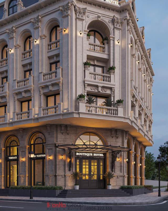 Thiết Kế Khách Sạn Tân Cổ Điển – Tuyệt Tác Lô Góc Gây Sốt Tại Hà Nam 29 Vị trí lô góc – Chất xúc tác hoàn hảo cho thiết kế khách sạn tân cổ điển
