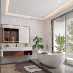 Thiết kế biệt thự hiện đại với bồn tắm thư giãn gần gũi với thiên nhiên