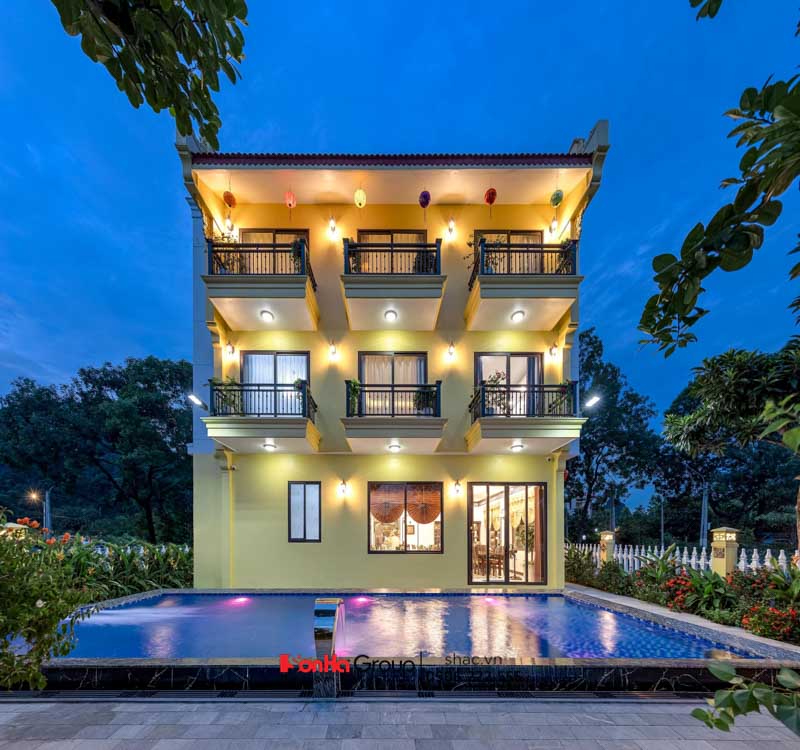 Giải pháp thiết kế khách sạn tại nơi nhiều khách du lịch tới - Bể bơi khách sạn Lemaison