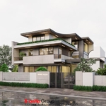 Thiết kế biệt thự hiện đại 3 tầng tại Kiên Giang