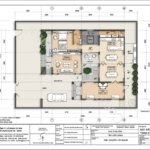 Mặt bằng tầng 1 biệt thự hiện đại 3 tầng tại Kiên Giang