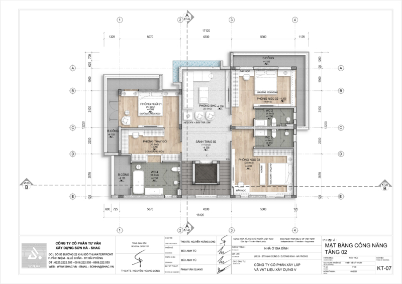 Mặt bằng tầng 2
