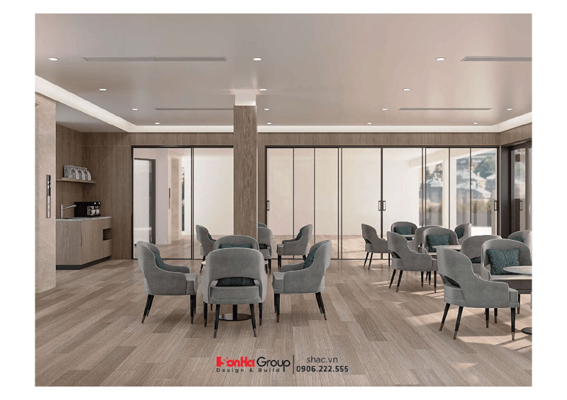 Bungalow Hòn Rồng - Nghệ Thuật Thiết Kế Nội Thất Biệt Thự Nghỉ Dưỡng Giữa Lòng Vân Đồn 24 Sàn gỗ tự nhiên kết hợp tường và trần ốp gỗ veneer màu ấm