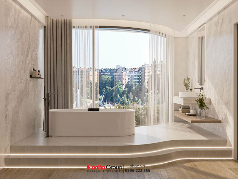 Thiết kế nội thất biệt thự - Đừng xây nhà cho khách, hãy xây nhà cho chính mình 15 Thiết kế nội thất phòng tắm biệt thự