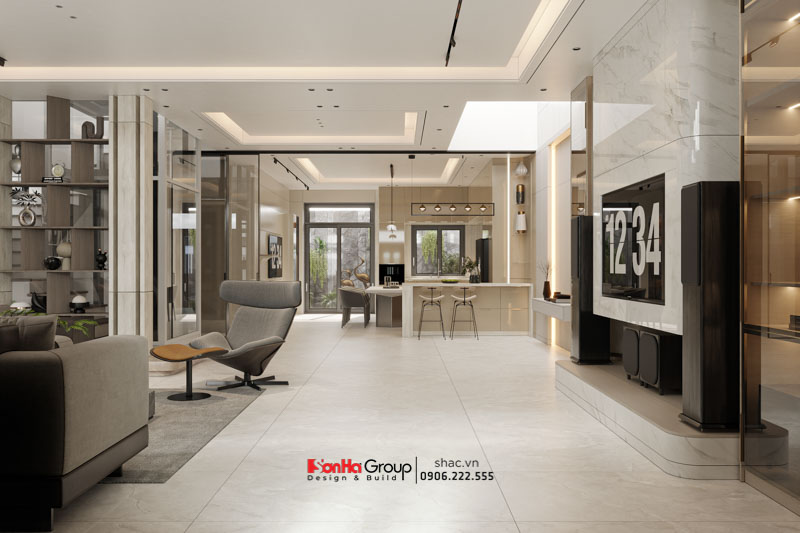 Biệt thự 3 tầng mái Nhật hiện đại - Tuyệt tác nghệ thuật vạn người mê từ Sơn Hà Group 8