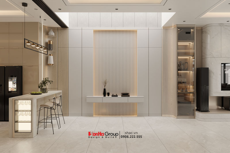 Biệt thự 3 tầng mái Nhật hiện đại - Tuyệt tác nghệ thuật vạn người mê từ Sơn Hà Group 9