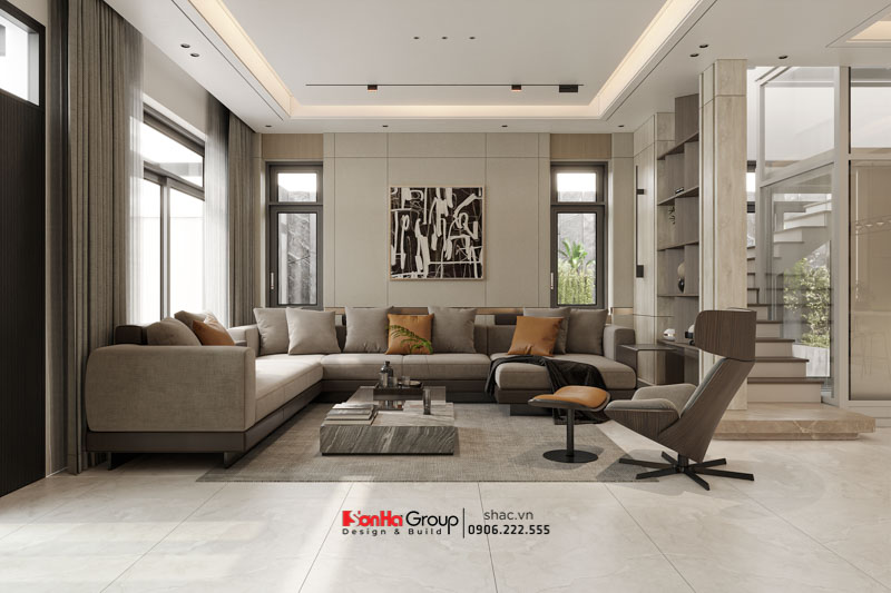 Biệt thự 3 tầng mái Nhật hiện đại - Tuyệt tác nghệ thuật vạn người mê từ Sơn Hà Group 14