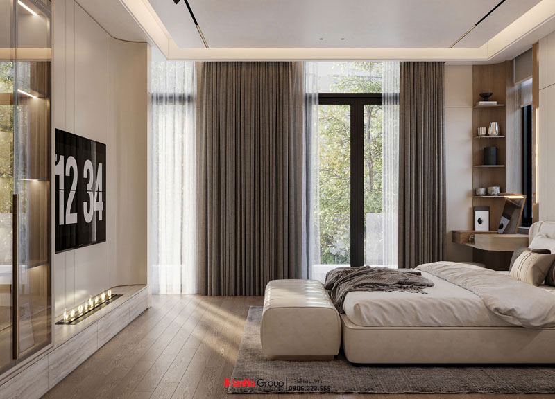 Biệt thự 3 tầng mái Nhật hiện đại - Tuyệt tác nghệ thuật vạn người mê từ Sơn Hà Group 57