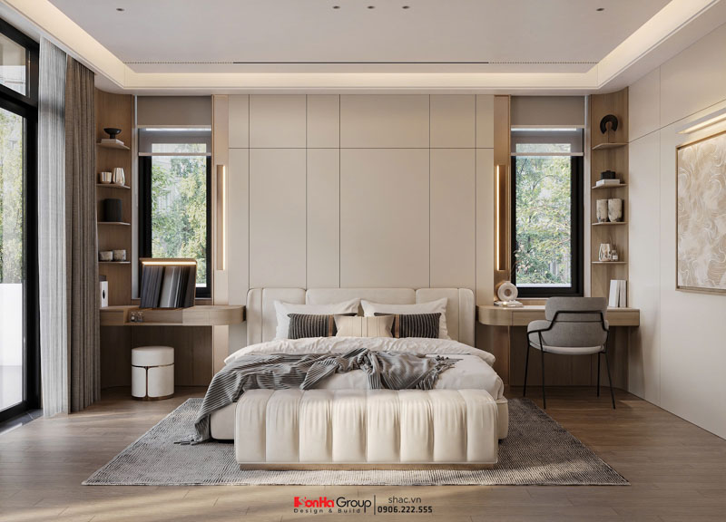 Biệt thự 3 tầng mái Nhật hiện đại - Tuyệt tác nghệ thuật vạn người mê từ Sơn Hà Group 59