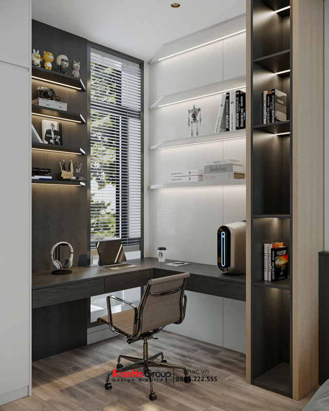 Biệt thự 3 tầng mái Nhật hiện đại - Tuyệt tác nghệ thuật vạn người mê từ Sơn Hà Group 53