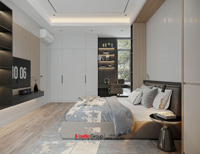 Biệt thự 3 tầng mái Nhật hiện đại - Tuyệt tác nghệ thuật vạn người mê từ Sơn Hà Group 54