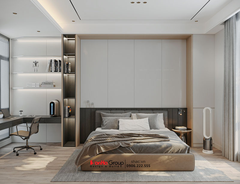 Biệt thự 3 tầng mái Nhật hiện đại - Tuyệt tác nghệ thuật vạn người mê từ Sơn Hà Group 56