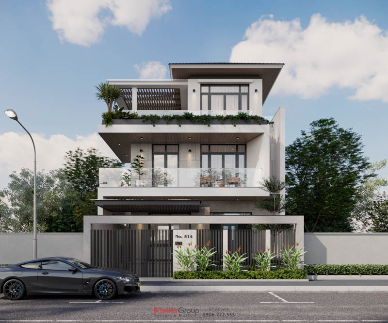 Biệt thự 3 tầng mái Nhật hiện đại - Tuyệt tác nghệ thuật vạn người mê từ Sơn Hà Group 1